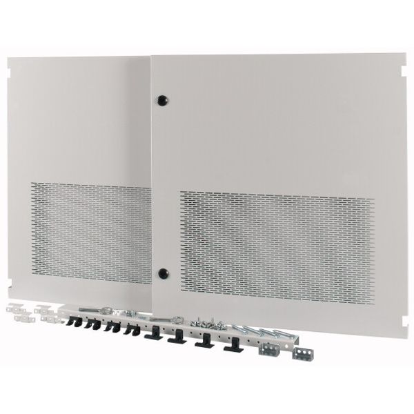 XTSZDSQV3-H700W1350 Section wide door, ventilated, HxW=700x1350mm, IP31, grey image 1