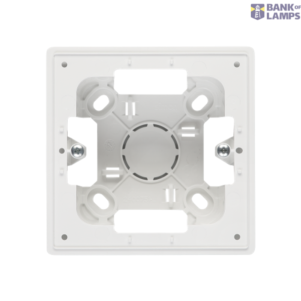 Single surface mounted box, (Complete product), Simon 24, IP20, white image 1