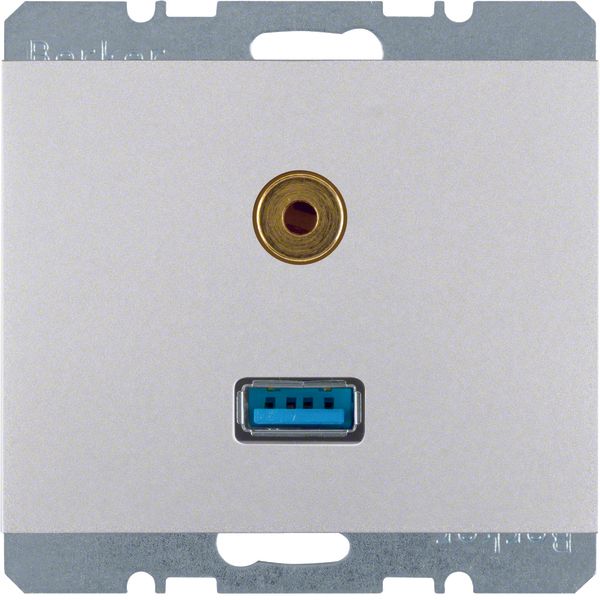 USB/3.5 mm audio soc. out., K.5, al., matt, lacq. image 1