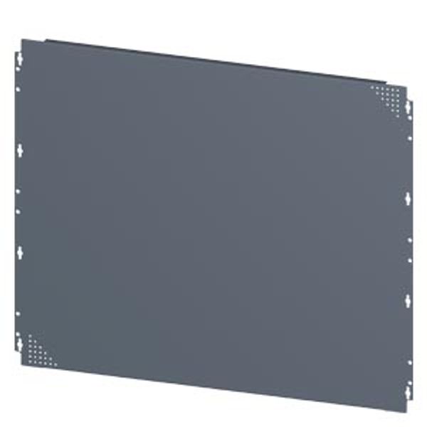 SIVACON, mounting plate, Quick assembly with screws, perforated, H: 800 mm, W: 1000 mm, zinc-plated image 1