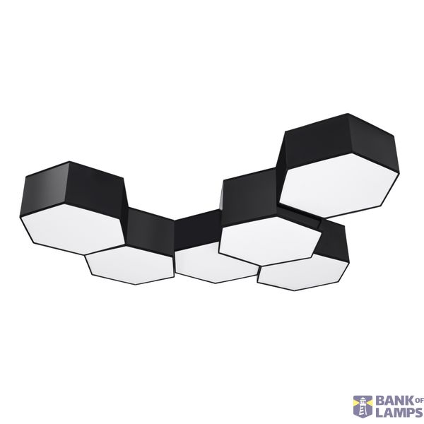 CEILING LAMP SUNDE 13 BLACK E27 2X60W IP20 image 3