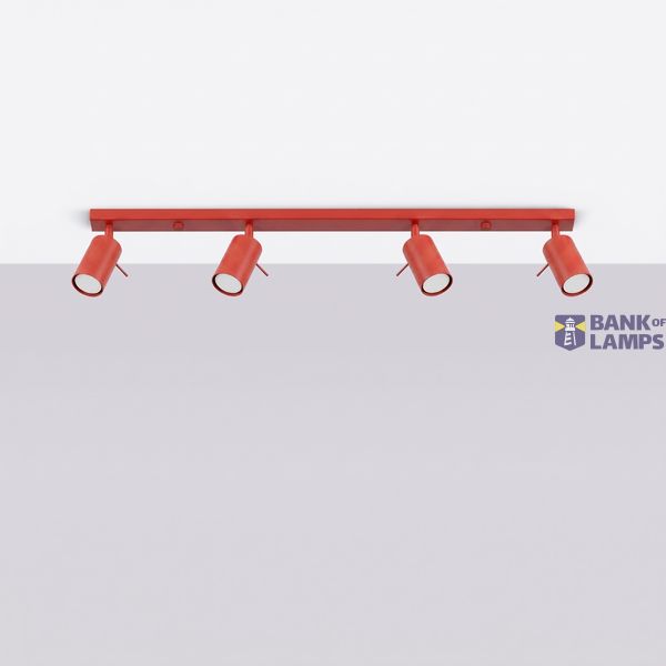 Ceiling lamp RING 4L red image 9