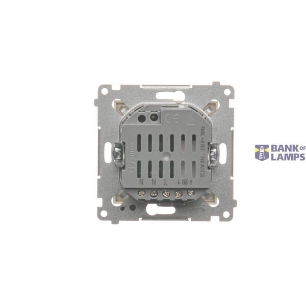 Quadruple socket outlet with earthing - IP20 version with shutters, 16A, Screw, dark grey image 1