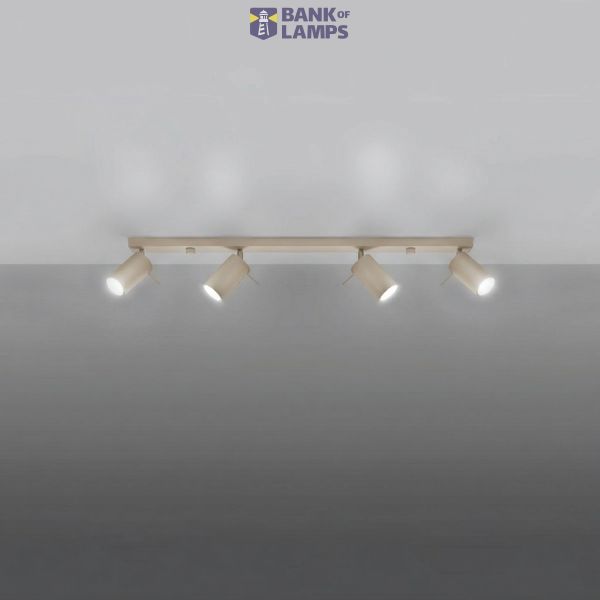 Ceiling lamp RING 4L taupe image 5