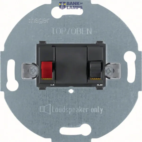 Speaker connection box, anthracite matt, flush-mounted module insert image 1