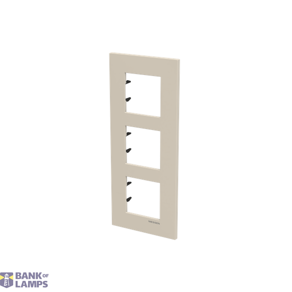 Frame 3-gang / 2+2+2-modules - Niessen logo - S - Dune image 2