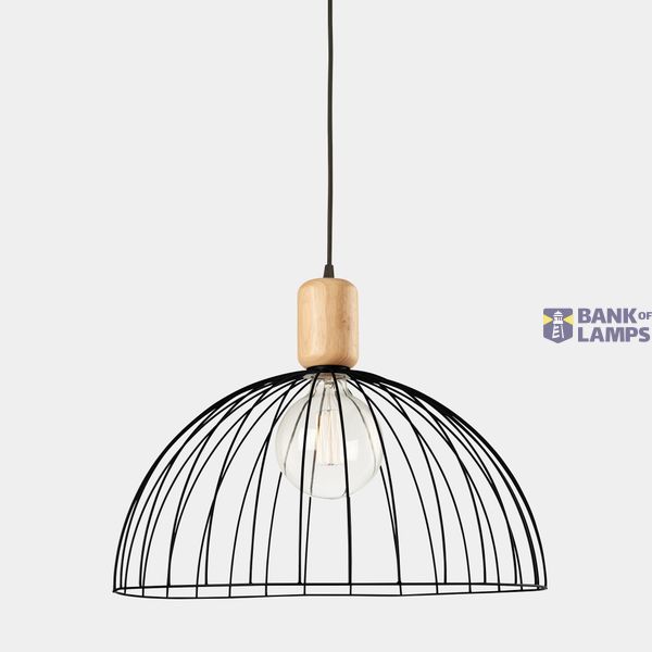 Pendant Contrast ø487mm for Deltatrack E27 60W Light wood image 1