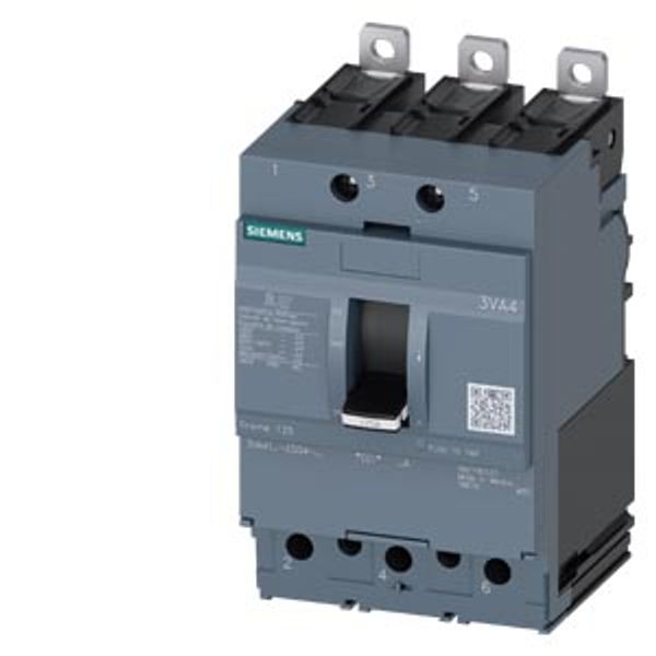Circuit breaker 3VA4 UL frame 125 breaking capacity class S 25 kA @ 480 V 3-pole image 1