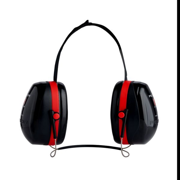 3M™ PELTOR™ Optime™ III Earmuffs, Black/Red, Neckband, H540B-412-SV image 10