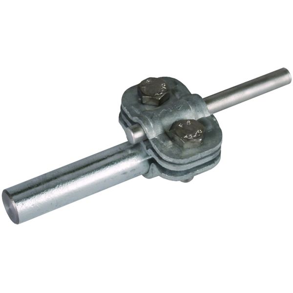 UNI disconnecting clamp, St/tZn with intermediate plate for Rd 16/7-10 image 1