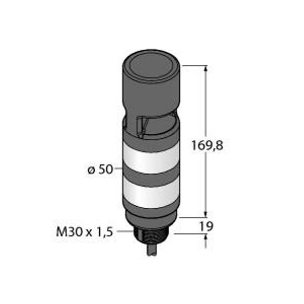 LED Signal Light Tower Light   TL50HGRAOS3I image 1