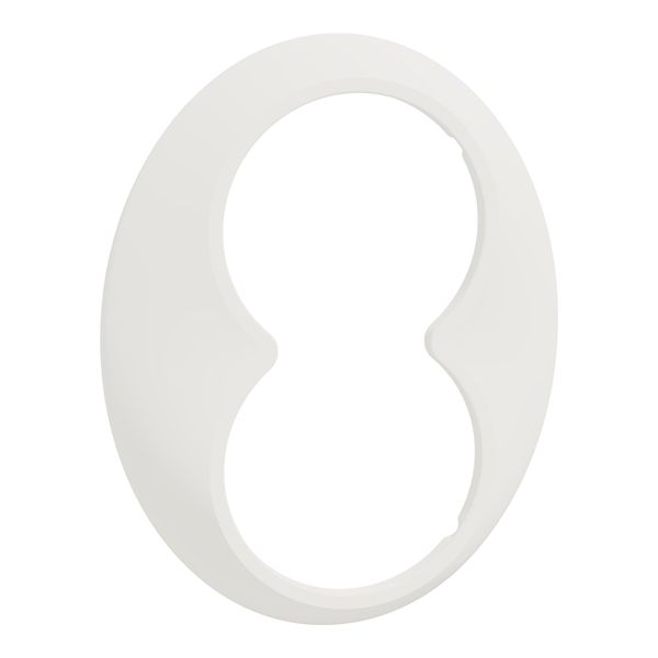 Renova - frame - double socket outlet - white image 1