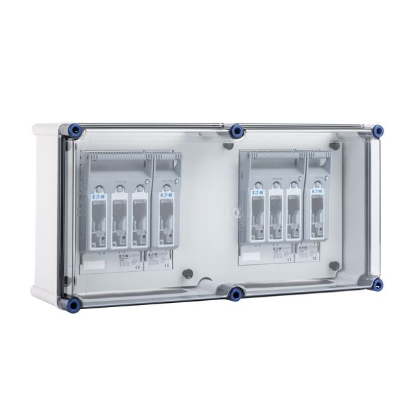 Fuse switch enclosure with 2x XNH size 00, 4-pole image 1