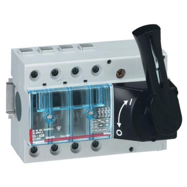 Isolating Switch Vistop 160 A, 4-Pole, Front Black Handle, 9 Modules image 1