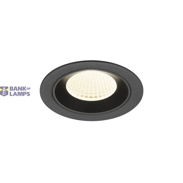 NUMINOS© M, recessed ceiling light, 4000K, 40ø IP20 round bl image 1