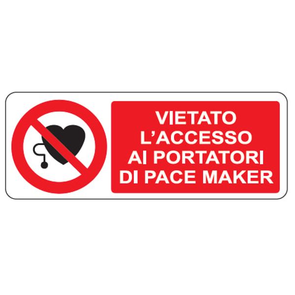 Prohibition sign - Al - 330x125 mm image 1