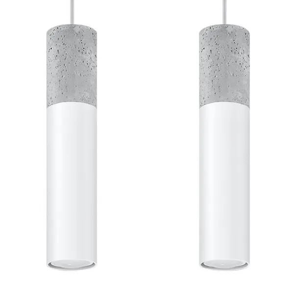 HANGING LAMP BORGIO 2 WHITE GU10 2X40W IP20 image 1