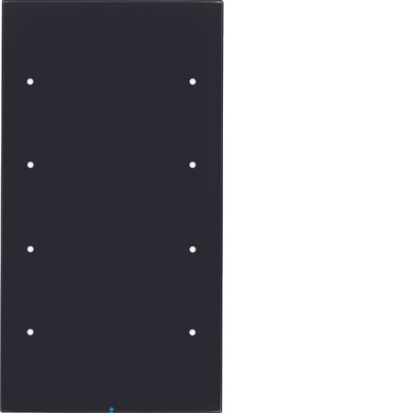 Touch sensor, 4-gang comf, intg bus coupling unit, KNX - R.3, glass bl image 1