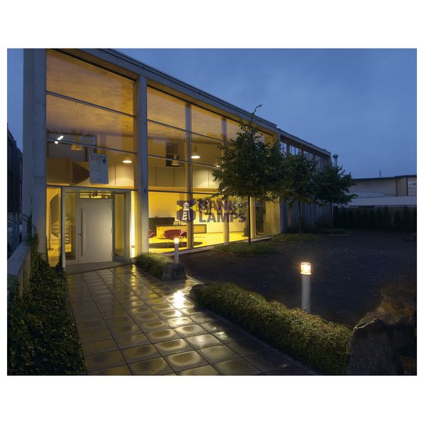 OTOS GLASS bollard light, silver-grey, E27 Energy Saver, max. 15W, IP43 image 3