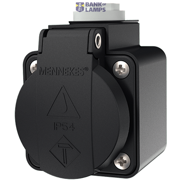 Wall mount. rec. 16A2p+PE IP44 image 1