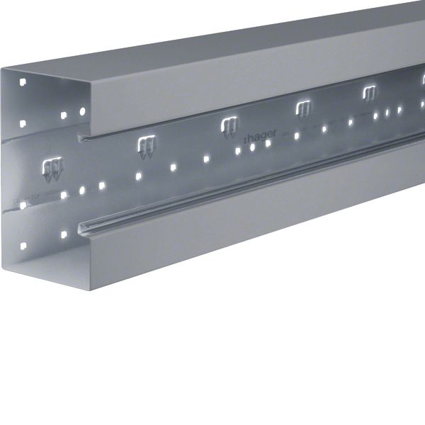 Wall trunking base f-mounted BRS 100x170mm lid 80mm of sheet steel gal image 1