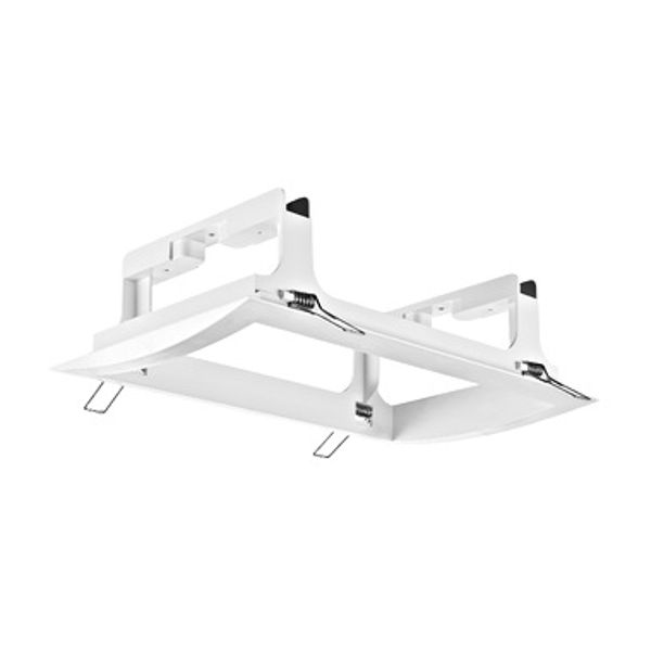 Recessed frame white for emergency luminaires design PM image 1