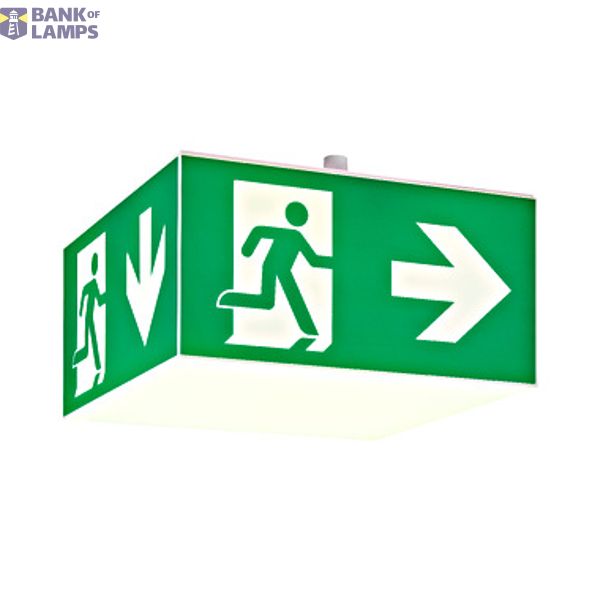 Emergency luminaire WHX SC LED IP65 3h 230V AC ceiling mount image 1