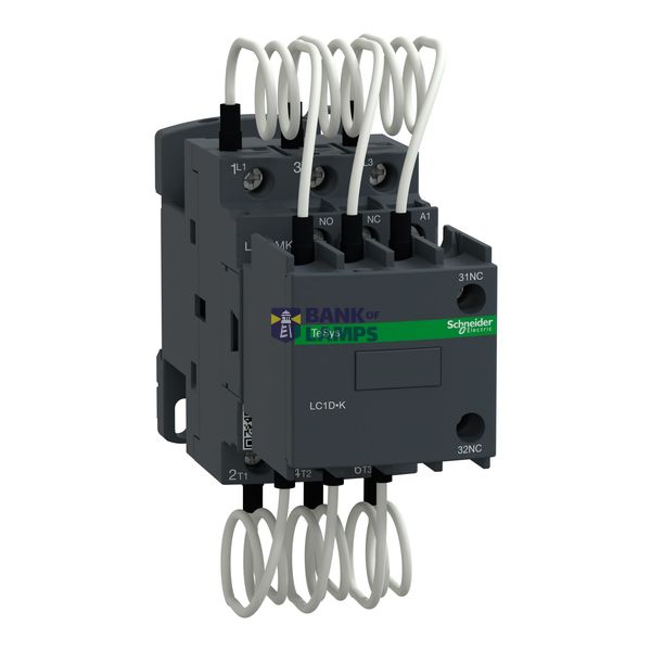 Capacitor contactor, TeSys D, 25 kVAR at 400 V/50 Hz, coil 415 V AC 50/60 Hz image 1