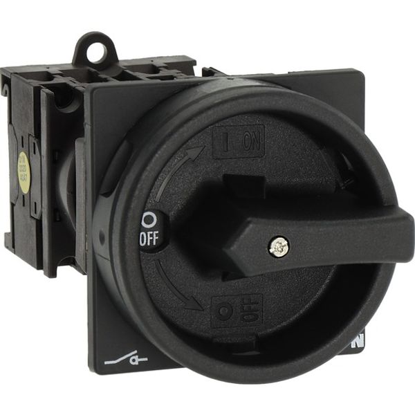 T0-2-8900/V/SVB-SW Main switch, T0, 20 A, rear mounting, 2 contact unit(s), 3 pole + N, STOP function, With black rotary handle and locking ring, Lockable in the 0 (Off) image 8