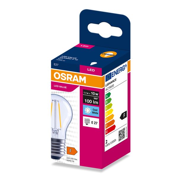 VALCLP10 1,1W/840 230V FIL E27 FS1 OSRAM image 2