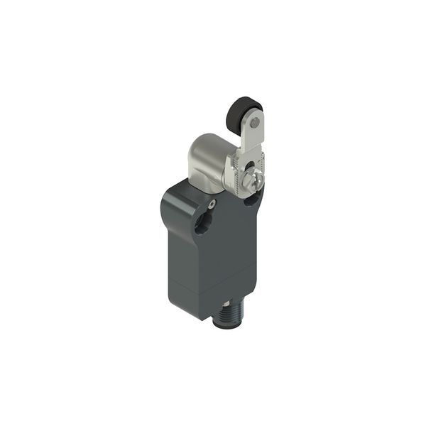Modular prewired switch with adjustable shaped metal revolving lever diam. 14 roller image 1