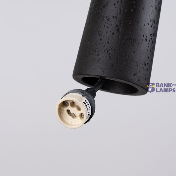 Pendant lamp ELECTRA black concrete image 5