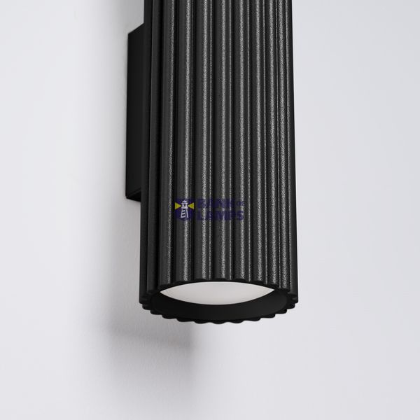 WALL LAMP WITH A CYLINDRICAL LAMP SHADE 20CM BLACK FROM THE CARBON SERIES FOR THE HALLWAY, UP-DOWN 2XGU10 image 9