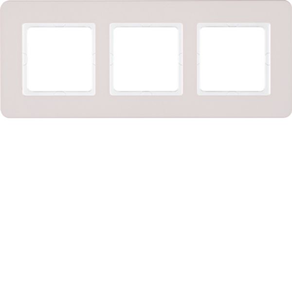 Bezel, 3-fold, Berker Q.7, rose quartz, matt image 1