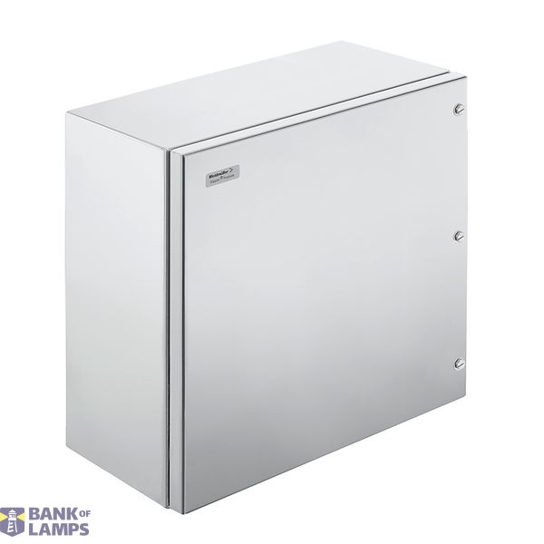 Metal housing, Width: 500 mm, Height: 500 mm, Depth: 200 mm, Brushed,  image 1