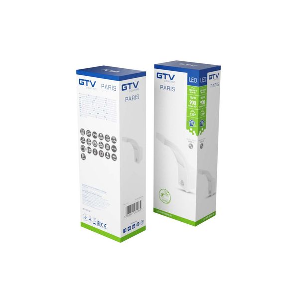 LED facade luminaire PARIS with motion sensor, 10 W, 900 lm, 4000K, IP54, white image 2