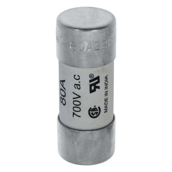 Fuse-link, high speed, 80 A, AC 700 V, 22 x 58 mm, aR, UL image 10