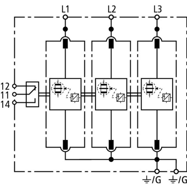 Coordinated lightning current arrester Type 1 DEHNbloc M image 3