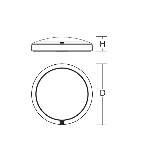 ROUNDED, 4,5...10 W, 340...890 lm, 830, 840, white, Sensor Ceiling and image 3