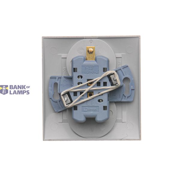 Two gang switch, (module), 16AX, Screw, black matt image 1