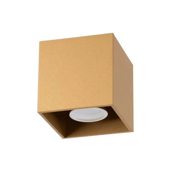 CEILING LAMP QUAD 1 GOLD GU10 1X10W IP20 image 1