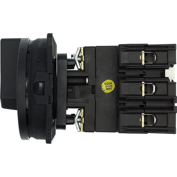 P3-100/V/SVB-SW Main switch, P3, 100 A, rear mounting, 3 pole, STOP function, With black rotary handle and locking ring, Lockable in the 0 (Off) position image 15