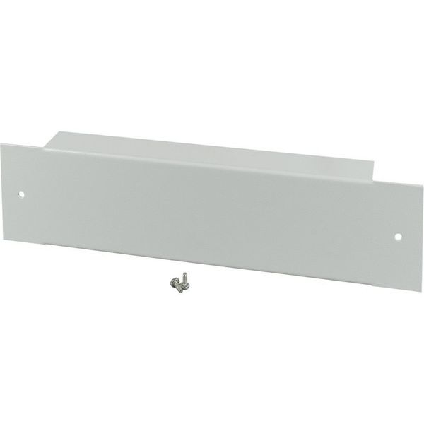 XLSPL1F4 Plinth, front plate for HxW 100 x 425mm, grey image 3