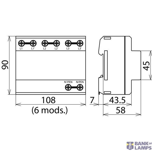 DEHNbloc H 3 lightning current arrester image 2