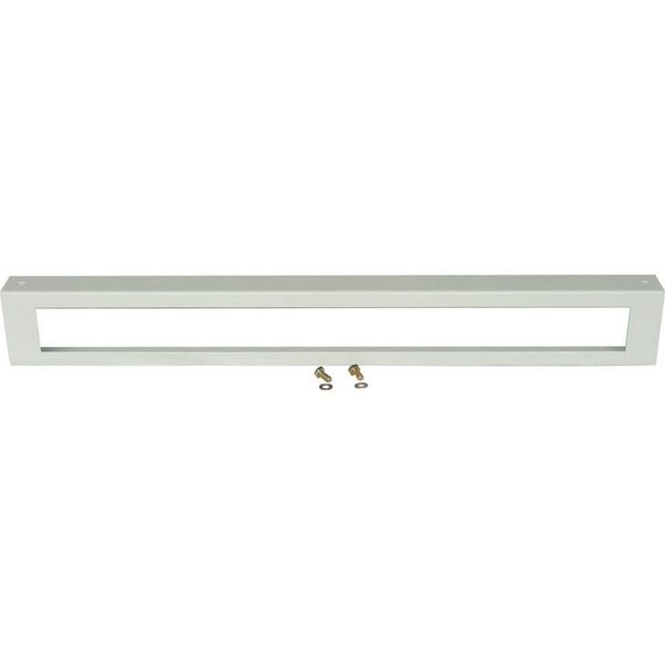 XLSPL2SO5 Plinth, side panels for HxD 200 x 400mm, grey, with cable duct cutout image 4