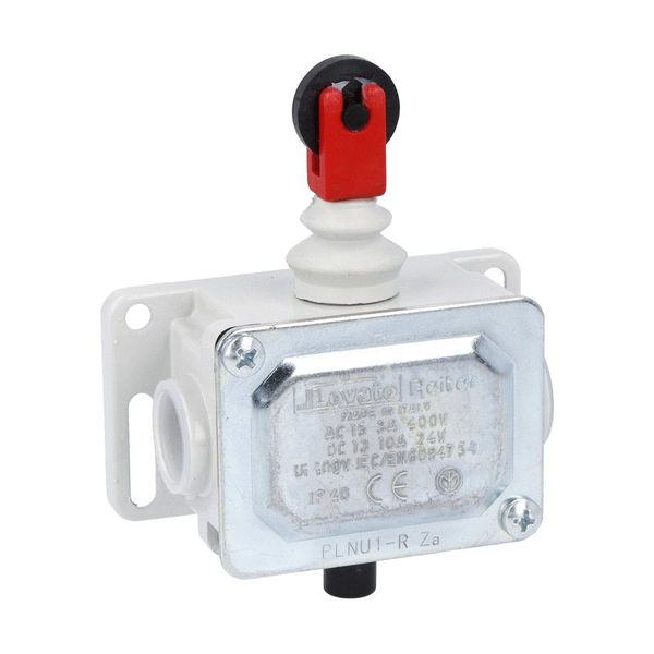 Metal limit switch, PL series, top roller push plunger. Contacts 1NO. IP40 image 1