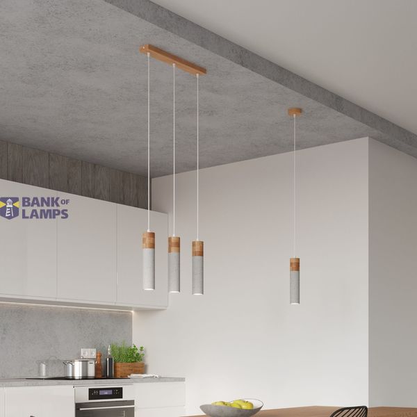 HANGING LAMP ZANE 3 GREY GU10 3X40W IP20 image 6