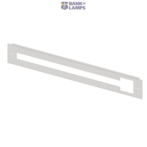 Slotted front plate 4G3 sheet steel, cutout for CEE and 41MW image 1