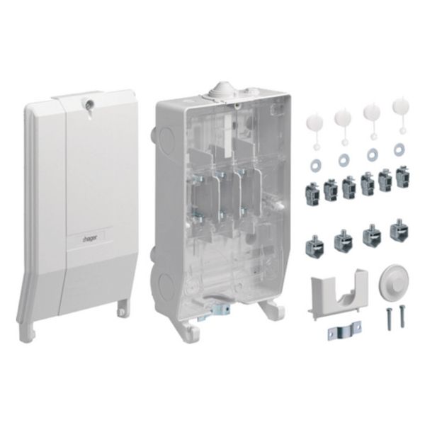 House connection box IP54, KH00, K3 series, 1x3NH00, sealable image 1