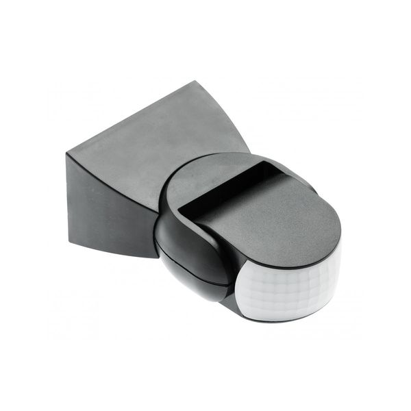 Motion detector CR-9, max 1200W, AC220-240V, 50/60Hz, angle 180°, range 2-8m ± 1,8- 2,5m, IP65, working with LED, surface mounted, black housing image 1